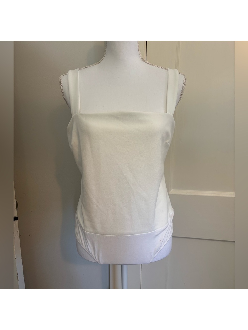 Lulu's White Fitted Body Suit